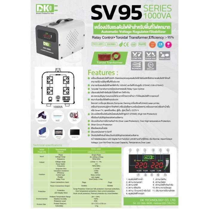 AVR Stabilizer 1000VA 800W